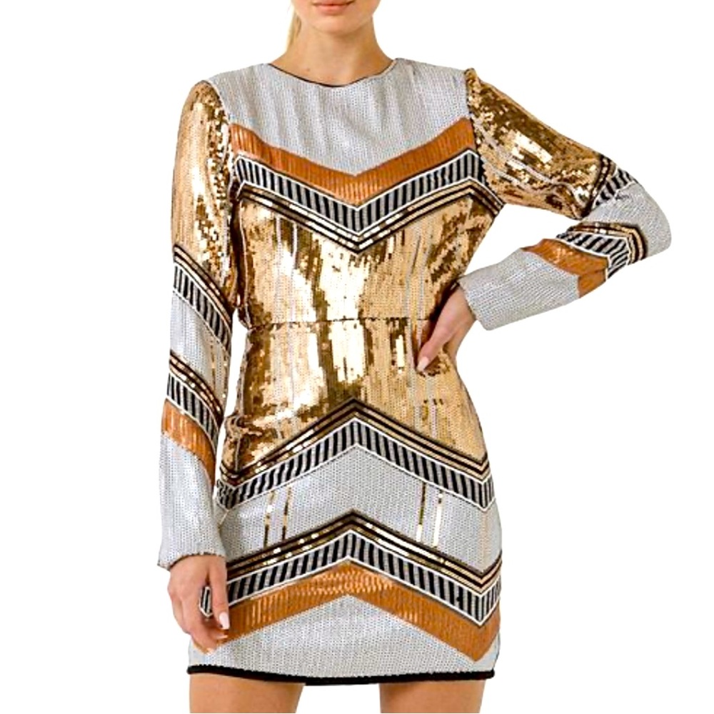 Size Large Endless Rose Sequin Dress. Never worn, tags still on dress.